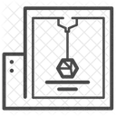 3 D Printer Machine Technology Icon