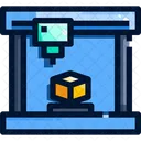 D Printer Fax Print Icon
