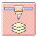 D Printer Awesome Lineal Style Iconscience And Innovation Pack Icon