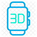 Reloj inteligente 3D  Icono