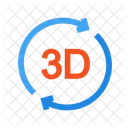 3D rotation  Icon