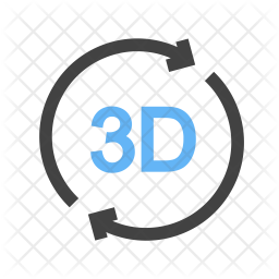 3D rotation Icon