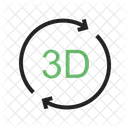 3D rotation  Icon