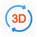 Rotazione 3D  Icon