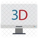 D 스크린 3 D 스크린 아이콘