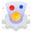 3D-Technologie  Symbol