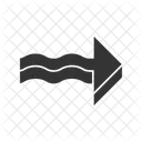 3 D Wavy Curve Icon
