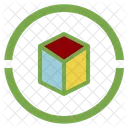 3 D Dimensional Hexaeder Icon