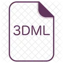 3 Dml Archivo Extension Icono