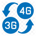 3 G Mobile Data Arrow Icon