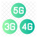 3 G 5 G Mobile Data Icon