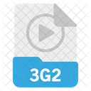 파일 3 G 2 형식 아이콘