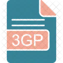 3 Gp Arquivo Formato Ícone