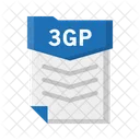 File 3 Gp Document Icon