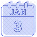 3rd January  Icon