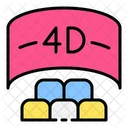 4 D Cinema 4 D Movie 4 D Icon