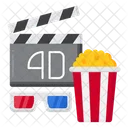 4 D Cinema  Icon