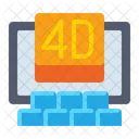 4D Film  Symbol