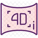 4 D Film 4 D Kino 4 D Film Symbol