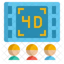 4D Film  Symbol