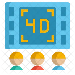 4D Film  Symbol