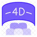 4 D Kino 4 D Film 4 D Symbol