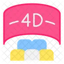 4 D Kino 4 D Film 4 D Symbol