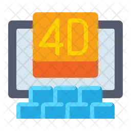 4 D Movie  Icon