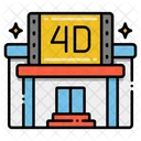 4 D Movie 4 D Cinema 4 D Film Icon