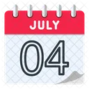 4 de julho  Ícone