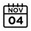 4 de noviembre  Icono