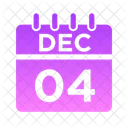 Diciembre Semana Hora Icon