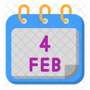 4 de febrero  Icono