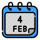 4 de febrero  Icono