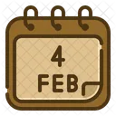 4 de febrero  Icono