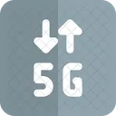 4G 데이터 전송  아이콘