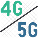 4G versus 5G  Ícone