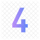 Four Number 2 4 Icon