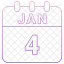 January Date Calendar Icon