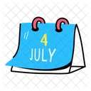 Calendar 4 July Event Icon