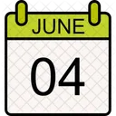 4 June June Day Icon