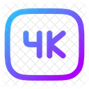4 K Video 4 K Video Icono