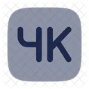 4 K Video Fondo Icono