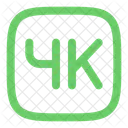 4 K Video Fondo Icono