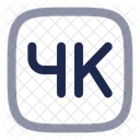 4 K Video Fondo Icono