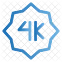 4K Auflösung  Symbol