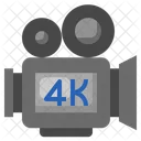 4 K Camera High Definition Video Recording Icon