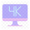 4 K Display  Symbol