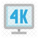 4 K Fernseher  Symbol