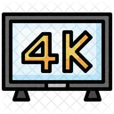 4 K Fernseher  Symbol